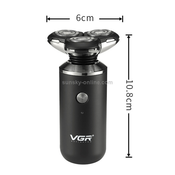 VGR V-317 5W USB Omnidirectional Three-dimensional Floating Three-network Electric Shaver