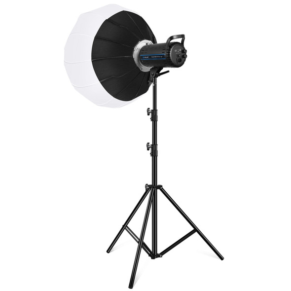 PULUZ 150W 3200K-5600K Studio Video Light + 2.8m Light Holder + 65cm Foldable Lantern Softbox Photography Kit(US Plug)