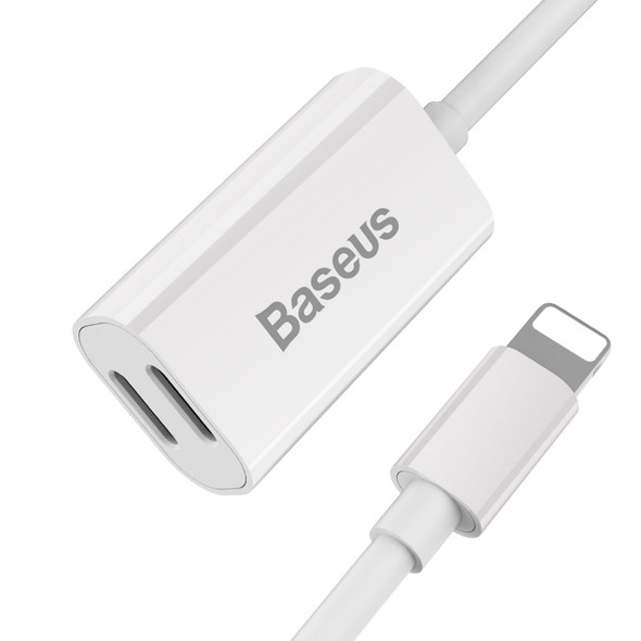 Baseus L36 0.12m 2.1A 8 Pin to Two 8 pin Charge & Data Transfer Adapter, Suitable, for iPhone 7 & 7 Plus / iPhone 6 & 6s(White)