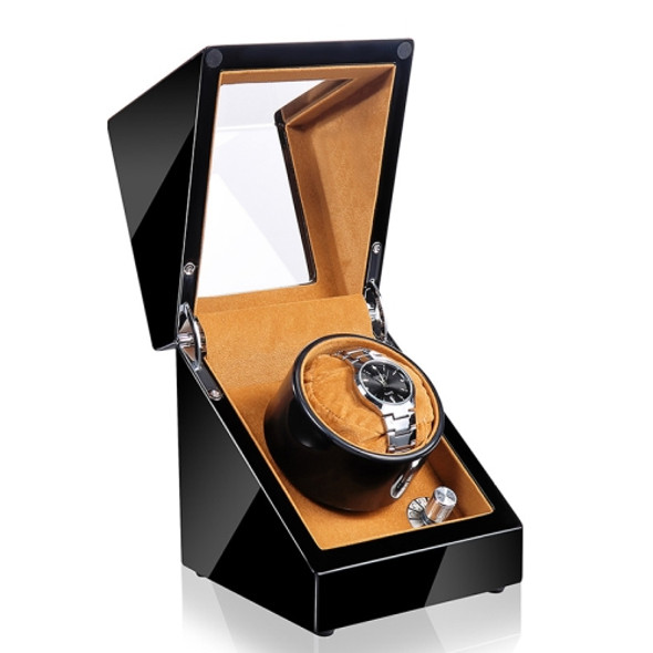 Automatic Watch Shaker Electric Rotating Winding Watch Gift Box, US Plug(Blacklose)