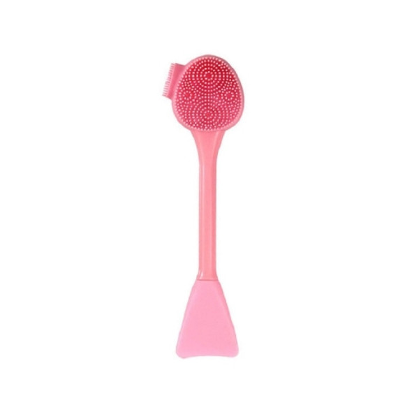 7 PCS Hand-Held Silicone Cleansing Brush And Mask Brush Pink Double-head Fish Tail