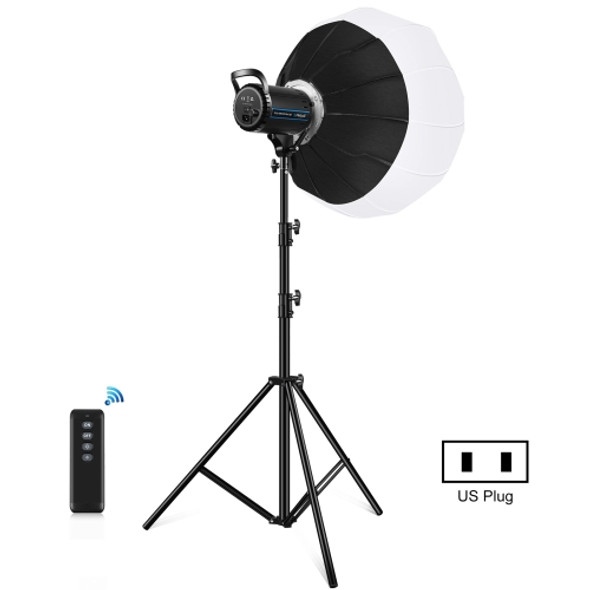 PULUZ 100W 5600K Studio Video Light + 2.8m Light Holder + 65cm Foldable Lantern Softbox Photography Kit(US Plug)