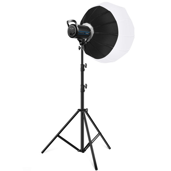 PULUZ 100W 5600K Studio Video Light + 2.8m Light Holder + 65cm Foldable Lantern Softbox Photography Kit(UK Plug)