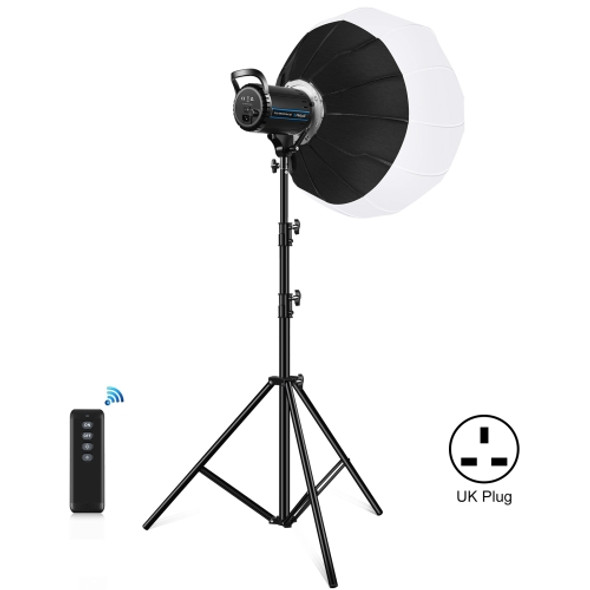 PULUZ 100W 5600K Studio Video Light + 2.8m Light Holder + 65cm Foldable Lantern Softbox Photography Kit(UK Plug)