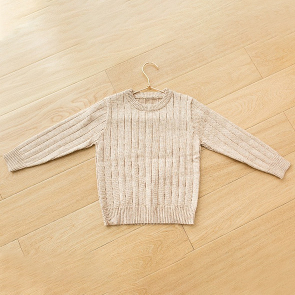80cm Rabbit Down Fabric Bottoming Shirt Knit Sweater for Children(Apricot)