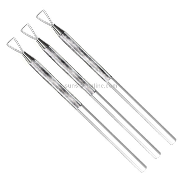 3 PCS Stainless Steel Nail Tool Steel Push and Remove Nail Polish Glue Phototherapy Glue Unloading Knife