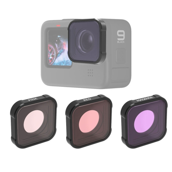 JSR KB Series Diving (Red Magenta Pink) Color Lens Filter for GoPro HERO9 Black