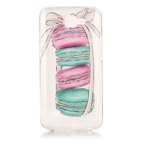 For LG K4 Macarons Pattern IMD Workmanship Soft TPU Protective Case