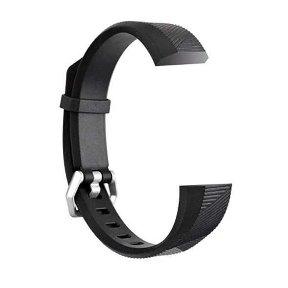 Children Silicone Twilled Wrist Strap for FITBIT ACE (Black)