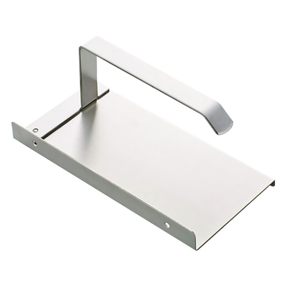 Stainless Steel Glossy Toilet Paper Holder Paper Roll Hanger With Mobile Phone Storage Shelf