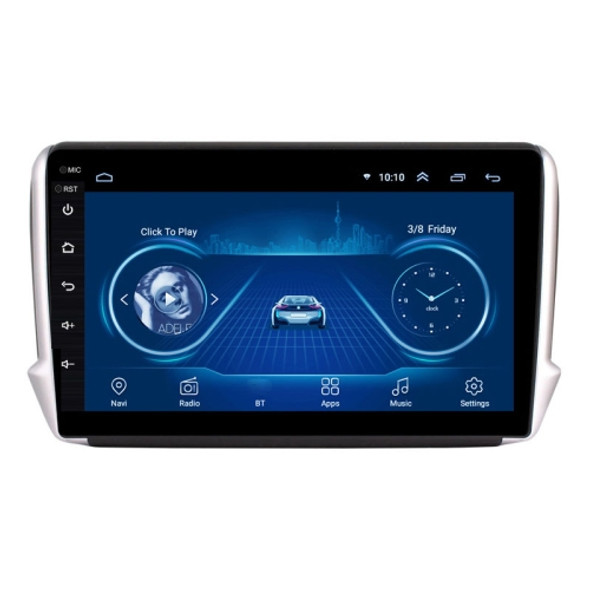 1G+16G Car Machine Central Control Android Large Screen GPS Navigation Applicable For Peugeot 208 2008 2014-2018 Year