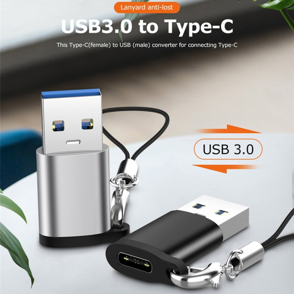 USB 3.0 to Type-C / USB-C Adapter(Black)