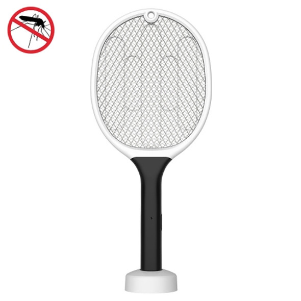 Household Mosquito Swatter LED Fly Swatter(Zebra White )