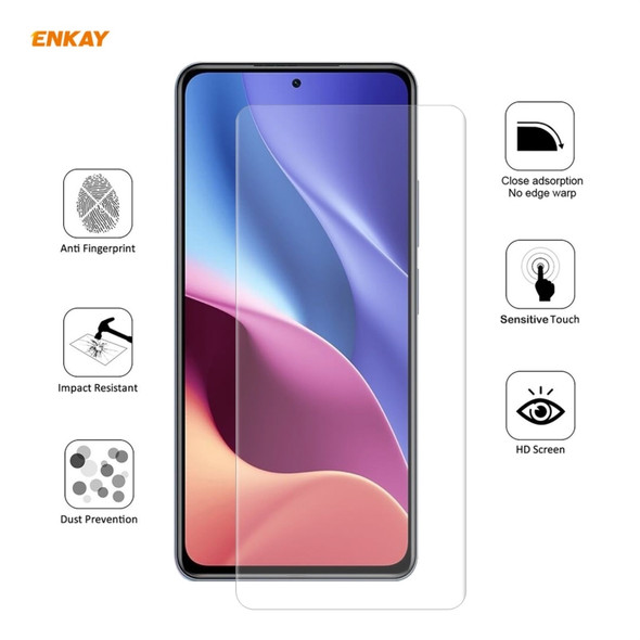 For Xiaomi Redmi K40 / K40 Pro / K40 Pro+ 5 PCS ENKAY Hat-Prince 0.1mm 3D Full Screen Protector Explosion-proof Hydrogel Film