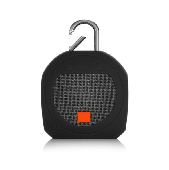 Silicone Bluetooth Speaker Protective Cover Anti-Fall Storage Cover for JBL Clip 3(Black)