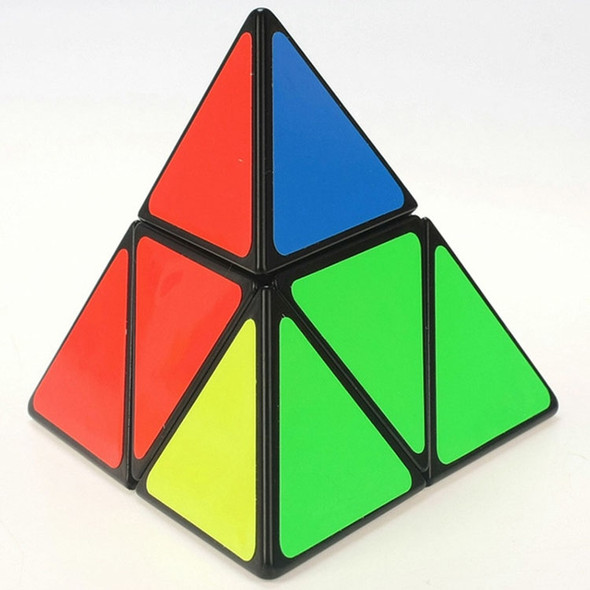 Creative Shaped Second-order Triangular Tetrahedron Rubik Cube Children Educational Toys(Black)