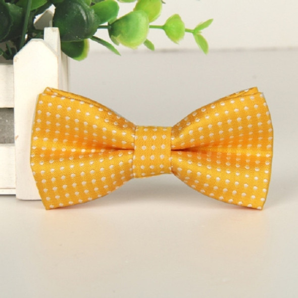 Children Dot Pattern Bow Tie Bow-knot(Yellow)