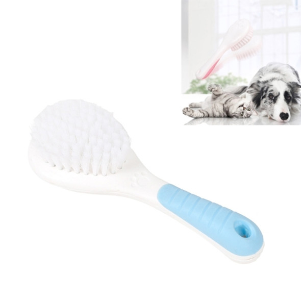 2 PCS Pet Bathing Brush Non-slip Hair Removal Combing Pet Nylon Brush(Blue)