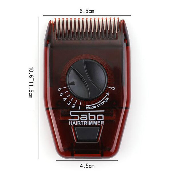 2 PCS Sabo Multifunctional Portable Manual Hir Trimmer with Adjustable Thinning Hair Comb