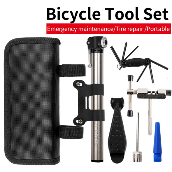 Bicycle Repair Kit Repair Set Bicycle Mountain Road Tire Tool Pump Riding Equipment