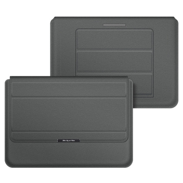 4 in 1 Uuniversal Laptop Holder PU Waterproof Protection Wrist Laptop Bag, Size:11/12inch(Grey)