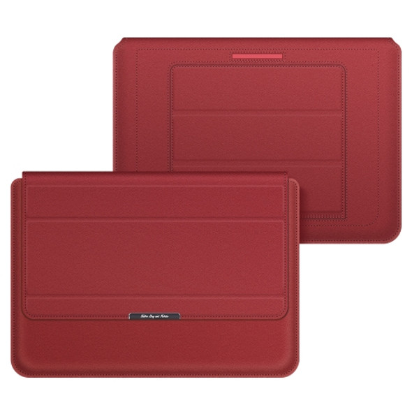4 in 1 Uuniversal Laptop Holder PU Waterproof Protection Wrist Laptop Bag, Size:11/12inch(Red)