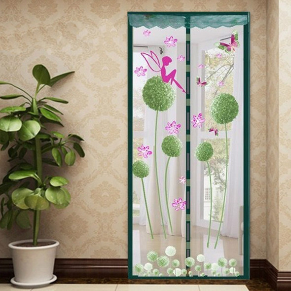 Summer Mosquito Curtain Magnetic Soft Screen Door Curtain, Size:100 x 210cm(Green)