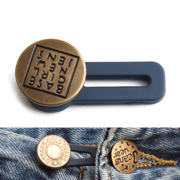 15 PCS 17mm Nail-Free Detachable Button Jeans Retractable Button Universal Extension Button(Style 15)