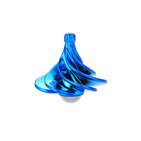 Air Aerodynamic Wind Gyroscope Blown Spin Silent Stress Relief Toys WinSpin Wind Fidget Spinner(Blue)