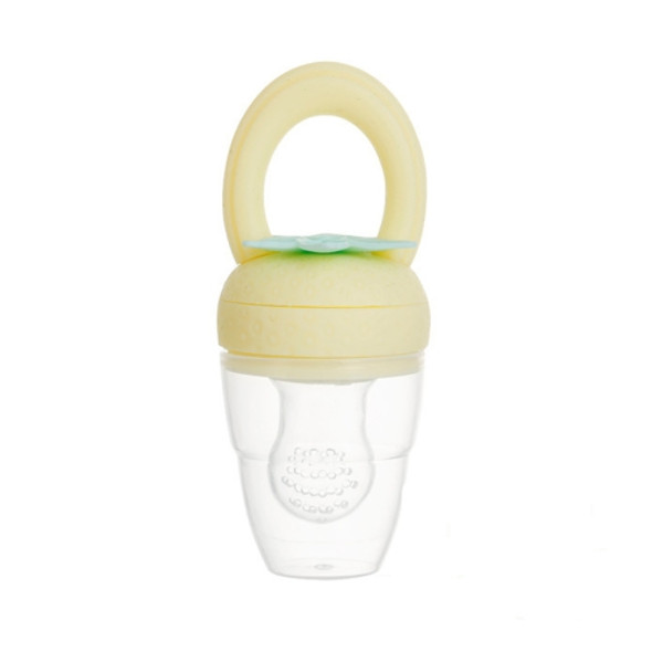 3 PCS Baby Fruit And Vegetable Pacifier Biting Bag Baby Silicone Teether(L Yellow)