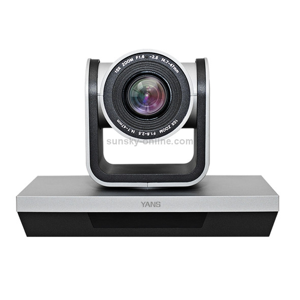 YANS YS-H23U USB HD 1080P 3X Zoom Wide-Angle Video Conference Camera with Remote Control, US Plug (Grey)