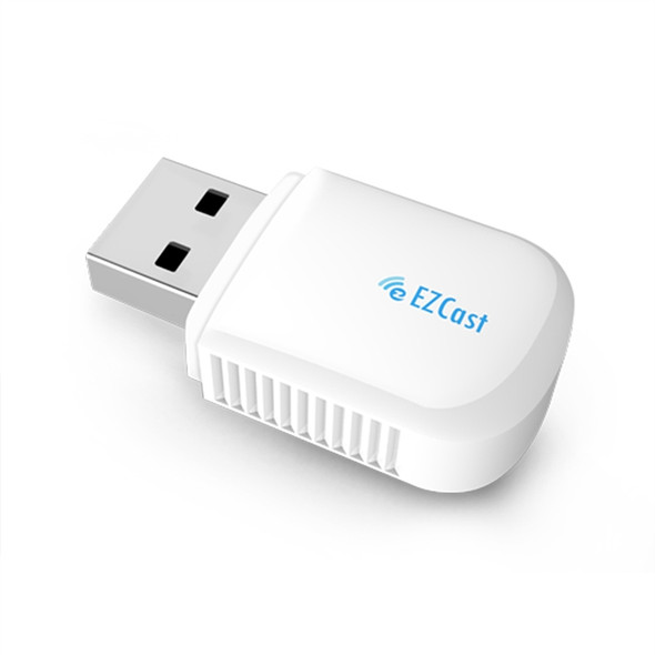 EZCast EZC-5200BS 600Mbps Dual Band WiFi + Bluetooth USB 2.0 Wireless Adapter (White)