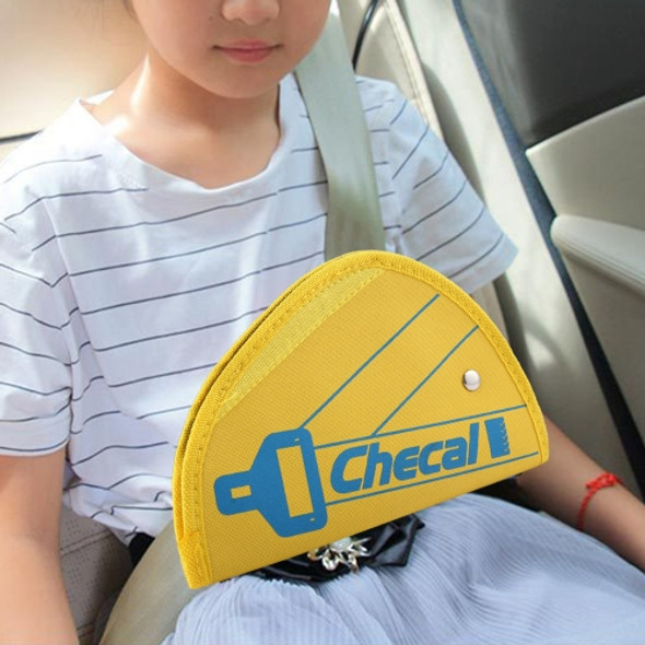 Car Safety Cover Strap Adjuster Pad Harness Seat Belt Adjuster(Yellow)