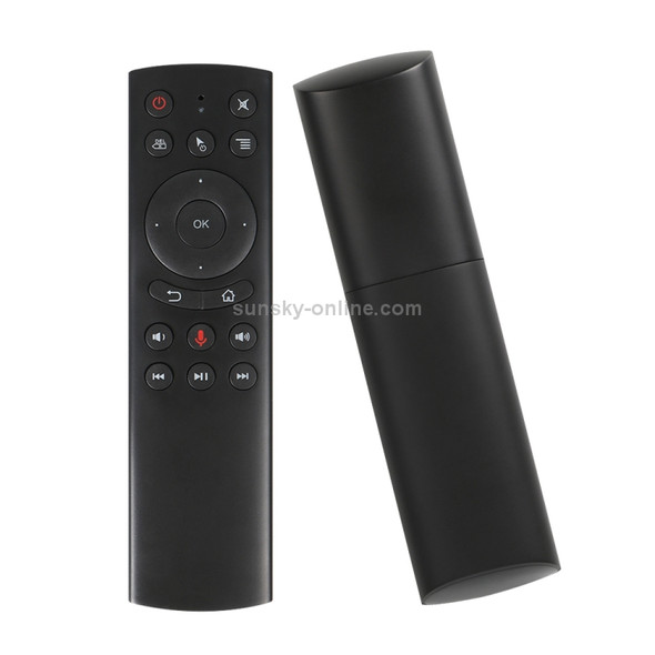 G20S 2.4G Air Mouse Remote Control with Fidelity Voice Input & IR Learning & 6-axis Gyroscope for PC & Android TV Box & Laptop & Projector