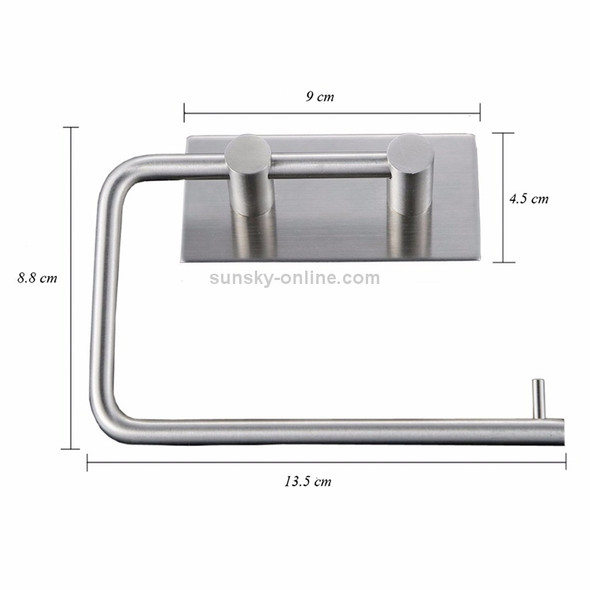 RD9181 304 Stainless Steel Self-Adhesive Tissue Rack Toilet Paper Roll Holder Hangers