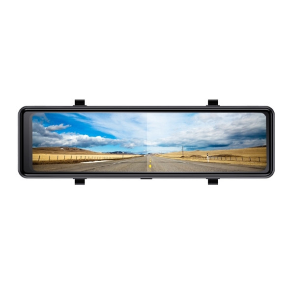 H28 11inch Square Screen HD AR Navigation Media Rearview Mirror Bus Recorder Front 4K+1080P+WiFi