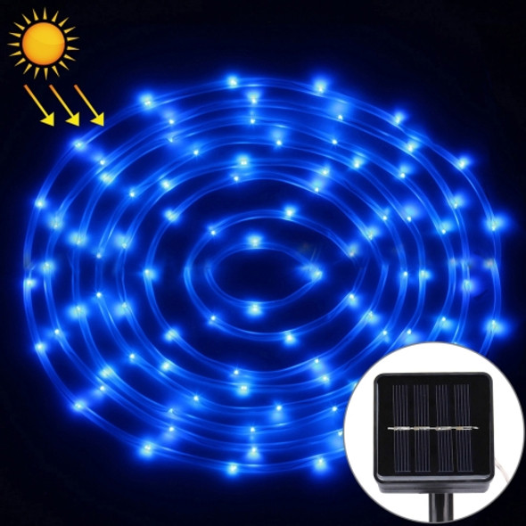 5m 400-600LM Casing Rope Light, Solar Panel  water resistant  50 LED with 2m Extended Cable(Blue Light)