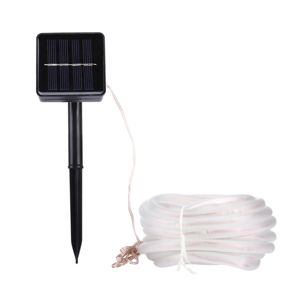 5m 400-600LM Casing Rope Light, Solar Panel  water resistant  50 LED with 2m Extended Cable(Warm White)