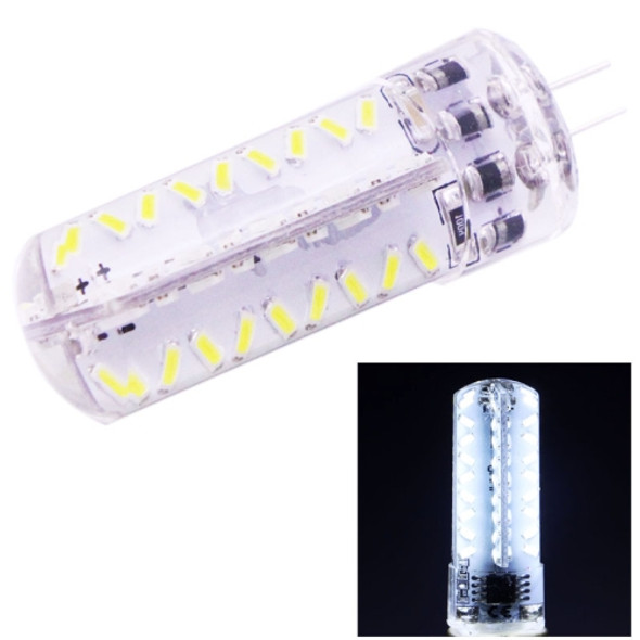 G4 3.5W 200-230LM  Corn Light Bulb, 72 LED SMD 3014, White Light, Adjustable Brightness, AC 220V