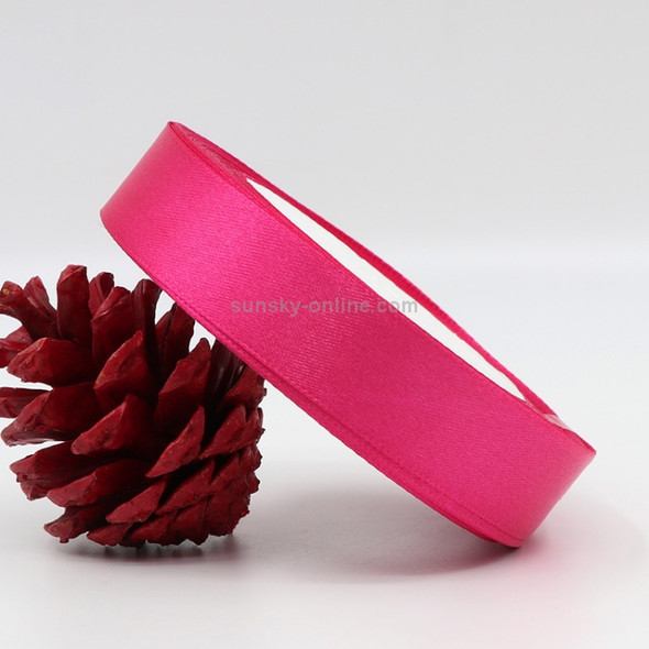 5 Volumes Color Satin Ribbons Handmade DIY Wedding Cake Decoration Holiday Gift Packages, Size: 22m x 2cm(Rose Red)