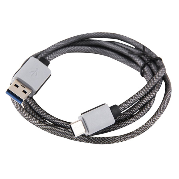 1m Woven Style 2A USB-C / Type-C 3.1 Male to USB 3.0 Male Data / Charger Cable, For Galaxy S8 & S8 + / LG G6 / Huawei P10 & P10 Plus / Xiaomi Mi 6 & Max 2 and other Smartphones