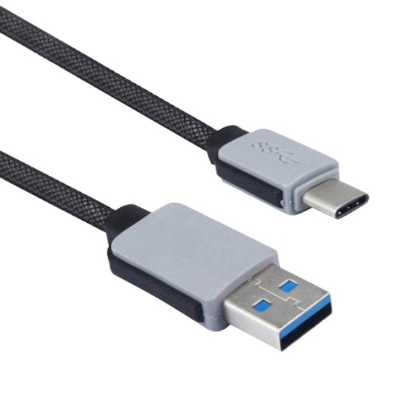 1m Woven Style 2A USB-C / Type-C 3.1 Male to USB 3.0 Male Data / Charger Cable, For Galaxy S8 & S8 + / LG G6 / Huawei P10 & P10 Plus / Xiaomi Mi 6 & Max 2 and other Smartphones