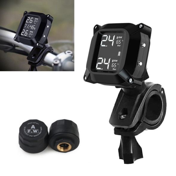 Universal Motorcycle Wireless High Precision TPMS Tire Pressure Alarm System External Tire Monitor