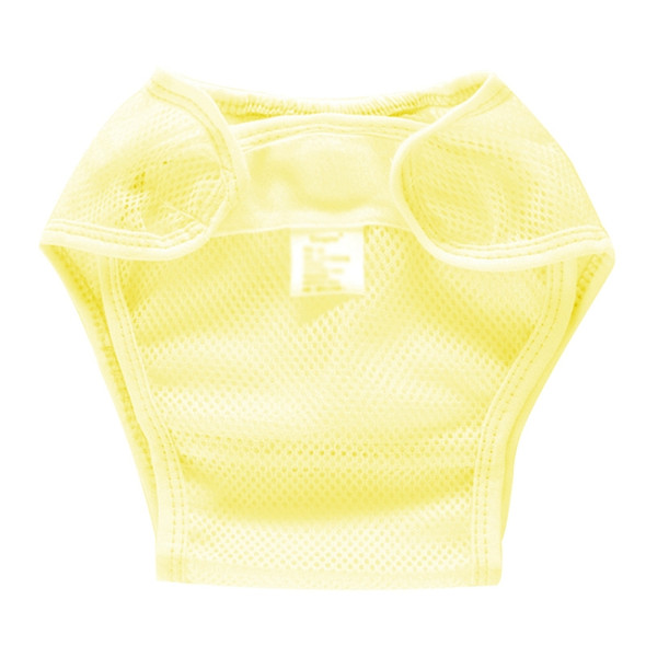 Summer Slim Breathable Waterproof Adjustable Baby Mesh Cloth Diaper, Size:L(Yellow)