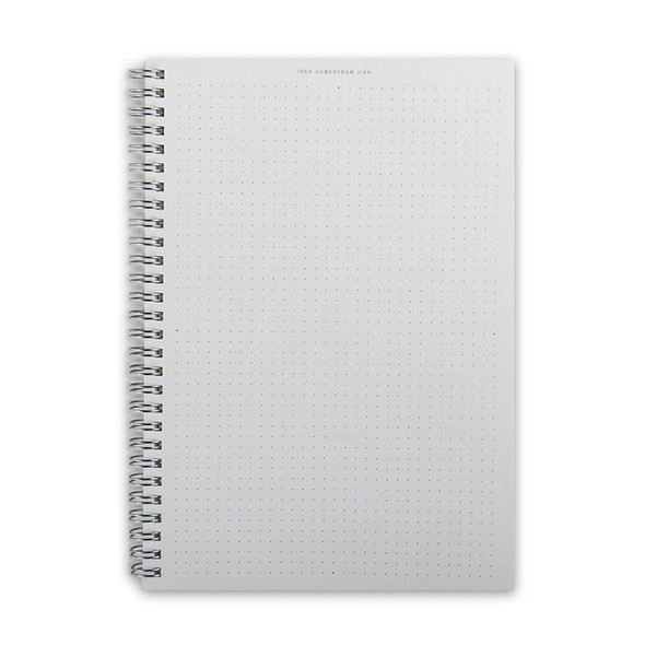 Hard Cover Dot Notebook Bandage Weekly Planner Agenda Diary School Supplies Journals Sketchbook, Size:B5(18x26CM)(Dot matrix)