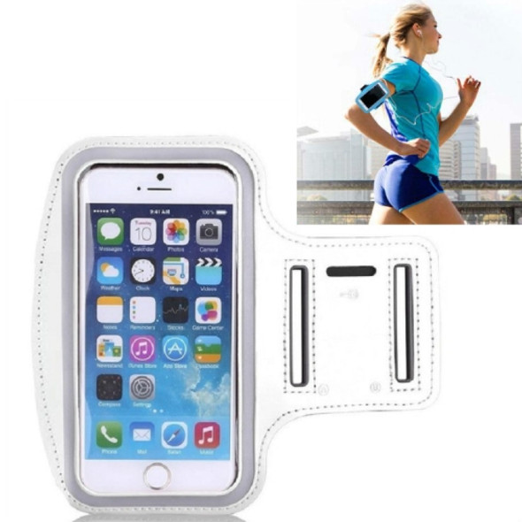 10 PCS Sports Outdoor Arm Bag Fitness with Touch Screen Mobile Phone Arm Bag, Size:Large(White)