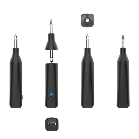 BT4849 Handsfree Mini Stereo Wireless Bluetooth 5.0 Audio Receiver Adapter Car Kit(Black)