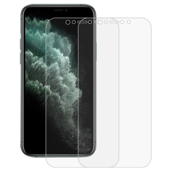 For iPhone 11 Pro / X / XS 2 PCS 3D Curved Full Cover Soft PET Film Screen Protector