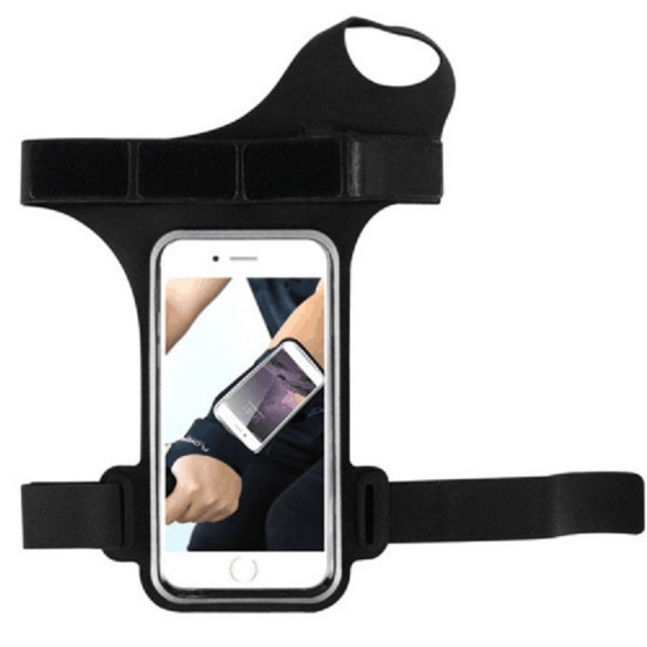 Running Sports Mobile Phone Wrist Bag, Specification:Under 5.5 inches(Black)