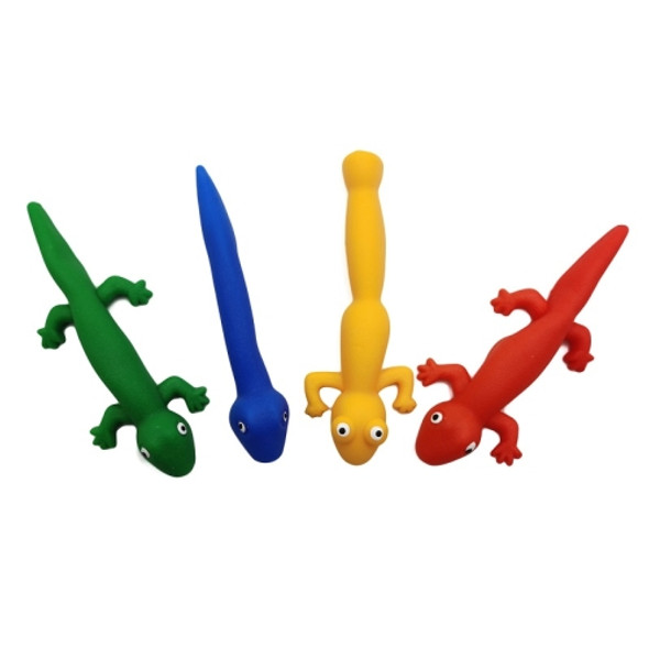 12 PCS Stretching Finger Slingshot Soft TPR Tricky Lizard Finger Ejection Toy, Random Style Delivery